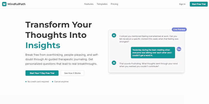 Development of MindfulMap AI-Powered Journaling App