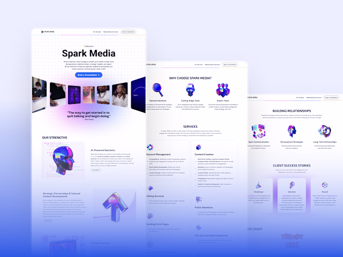 Spark Media (Design + Development)