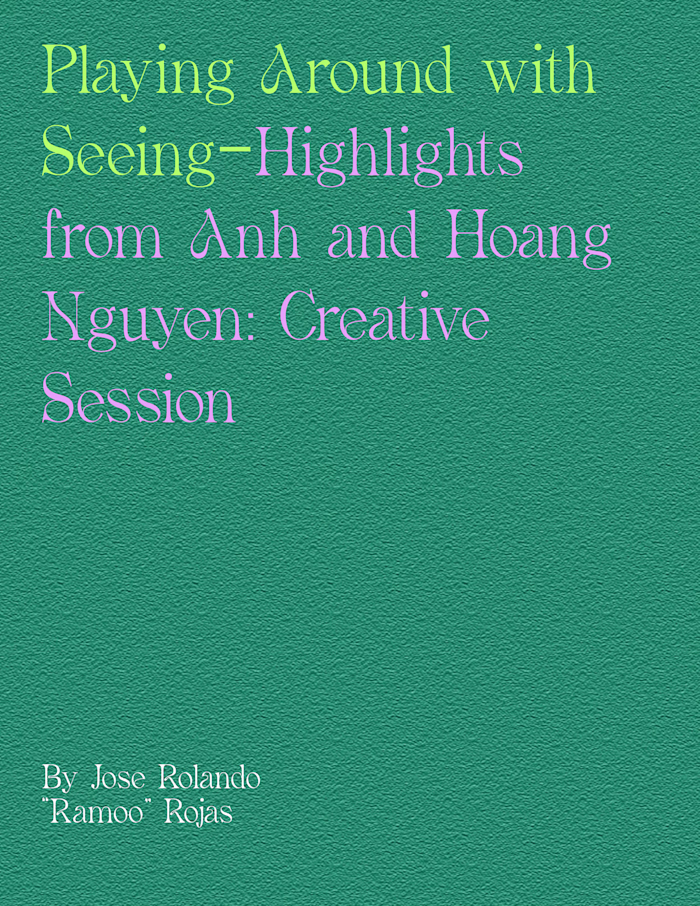 May 2023, Playing Around with Seeing