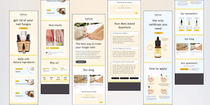 Email design concept done for a Dutch personal care brand. 🦶