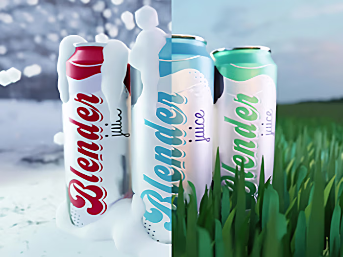 3D Can/Soda/Beverage Commercial Ad