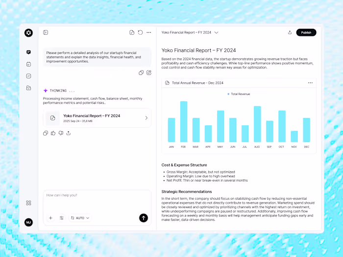 Sacore - AI Analytics Dashboard App