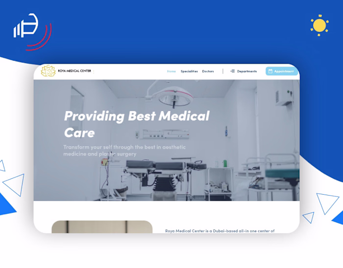 Roya Clinic UI/UX Project - Website Redesign