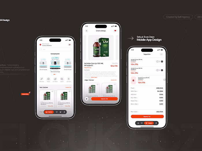 Selçuk Ecza Depo Mobile App Design