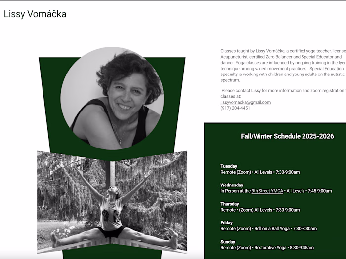 Lissy Vomáčka | Squarespace Design & Development