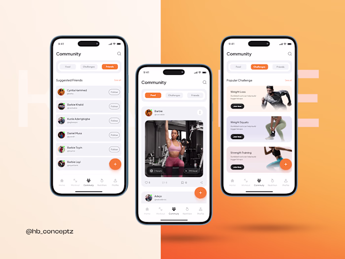 CASE STUDY FOR FITNESS APP :: Behance