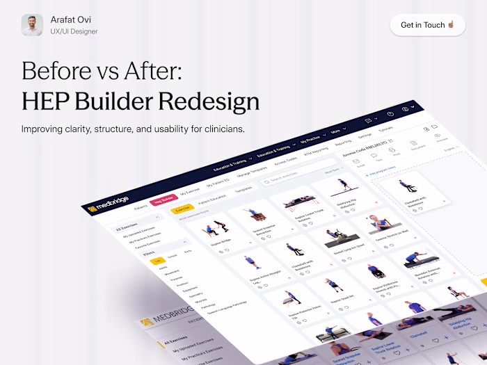 Before vs After: HEP Builder Redesign Reimagined a complex c...