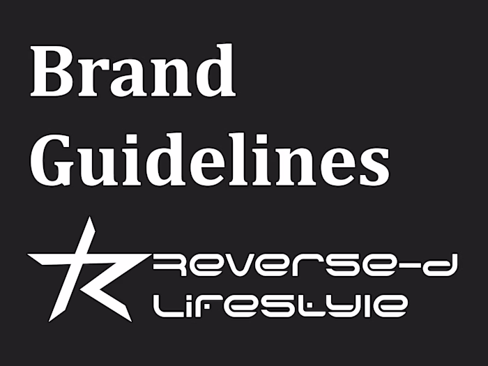 Reverse-d Lifestyle Brand Guidelines 