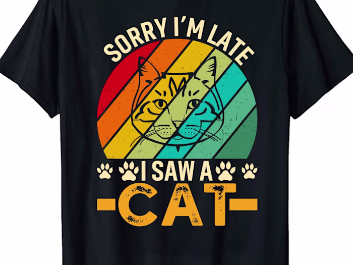 Cat t shirt design