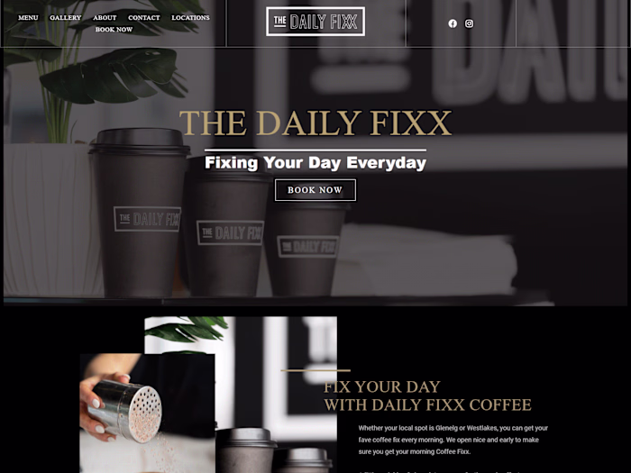 Coffee Restaurant Menu + Booking WordPress Website