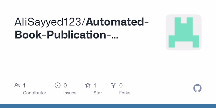 Automated Book Publication Workflow
