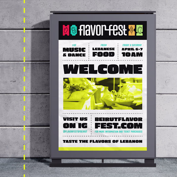 Brand Identity Design and Package Design - Flavor Fest