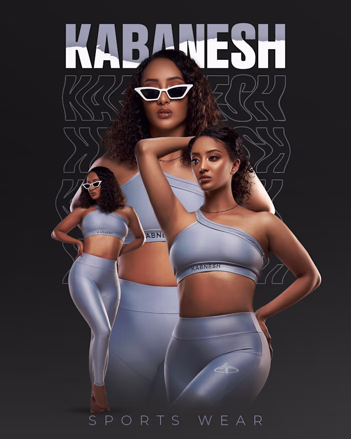 Poster design for Kabnesh sports wear 