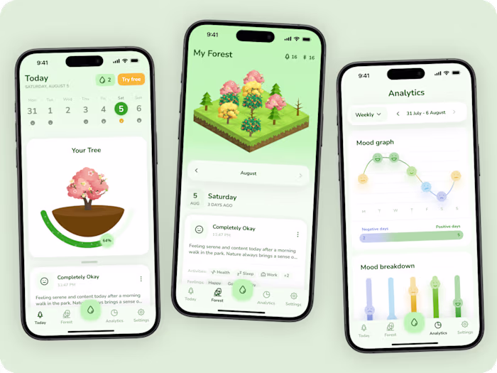 Mood Forest - Mobile App