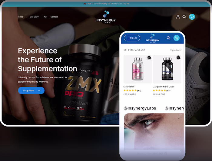We recently helped Insynergy Labs, a UK-based supplement bra...