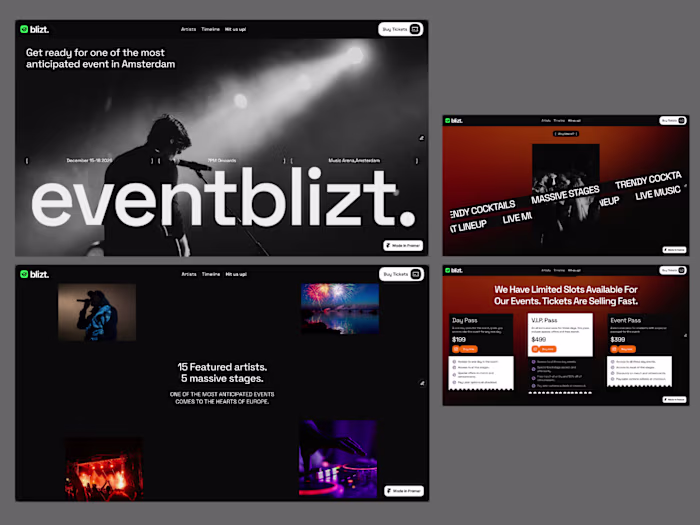 Eventblizt is a vibrant event platform designed to bring mus...