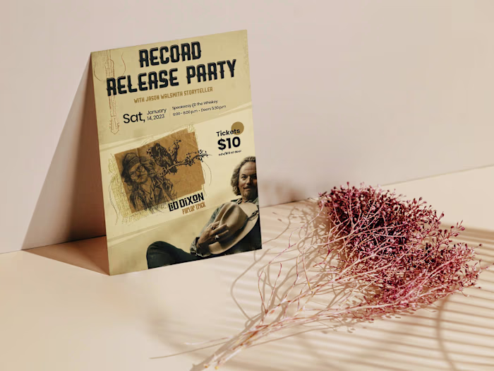 Flyer Design with Content & Aesthetic Direction