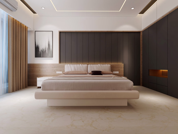  Modern and Minimalist Bedroom Render