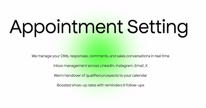 Appointment Setting and Consulting Project