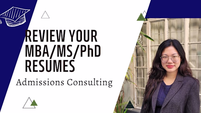 I will edit or write your resume for admissions application