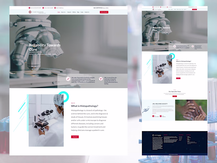 Responsive Medical Website Powered by Next.js & Sanity