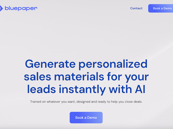 New Website AI Startup