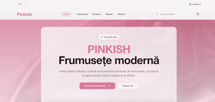 Pinkish E-commerce Platform Development