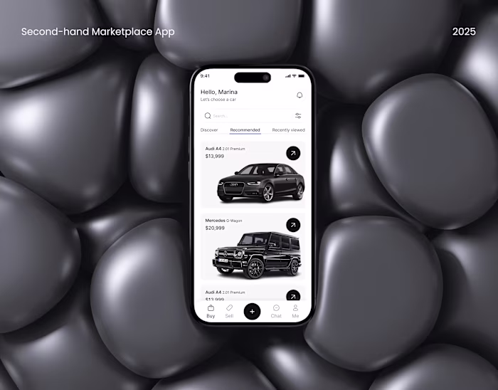Used Car Buy & Sell Mobile App - UI/UX Case Study