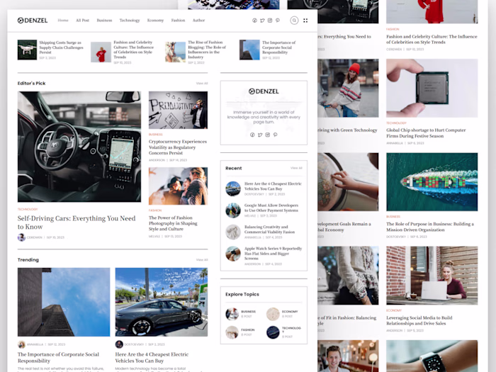 Denzel - Blog & Magazine