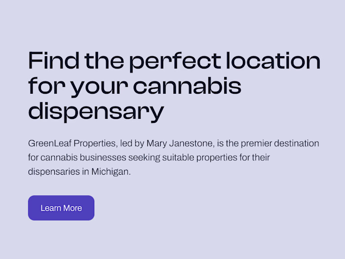GreenLeaf Properties: Cannabis Real Estate Website