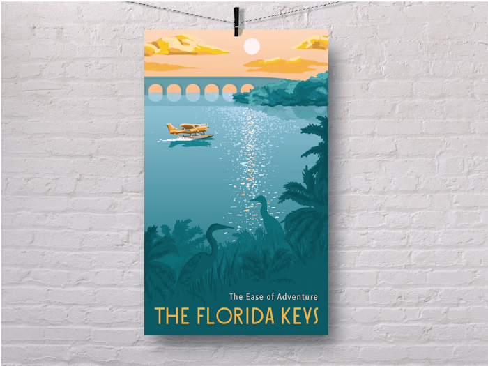 Travel Poster Design: The Florida Keys 