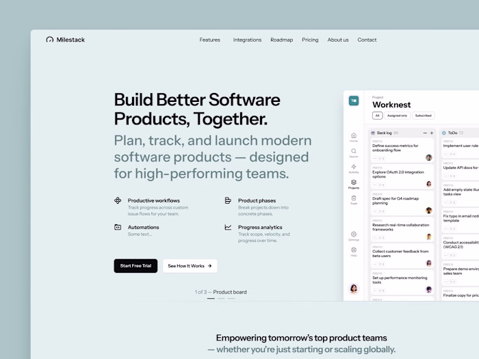 SaaS Landing Page Design