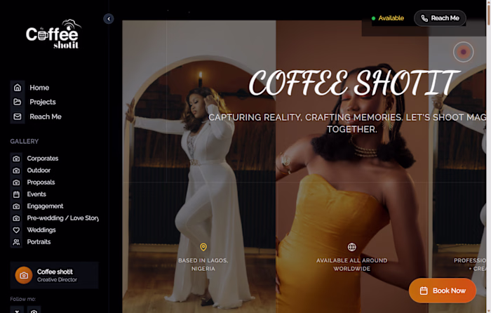 Photography Portfolio Website