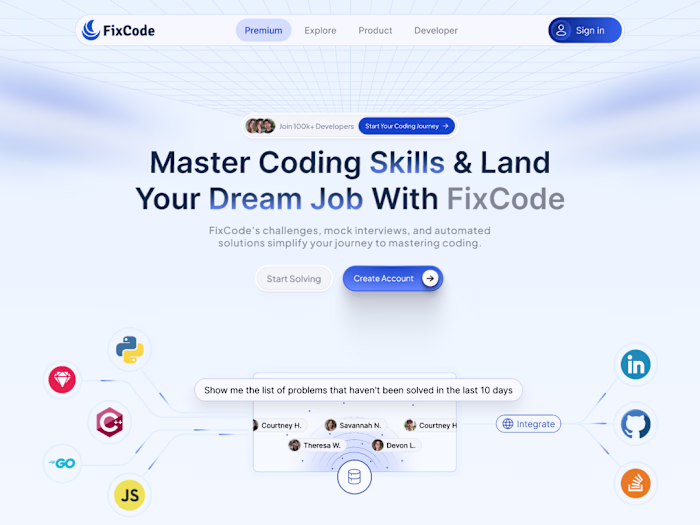 FixCode Website || Full Stack Web Development