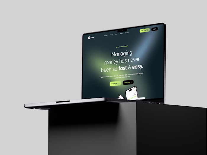 AirBank - Landing Page Design