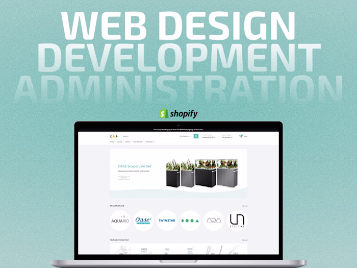 Shopify Design, Development, and Administration | Rad Aquatics