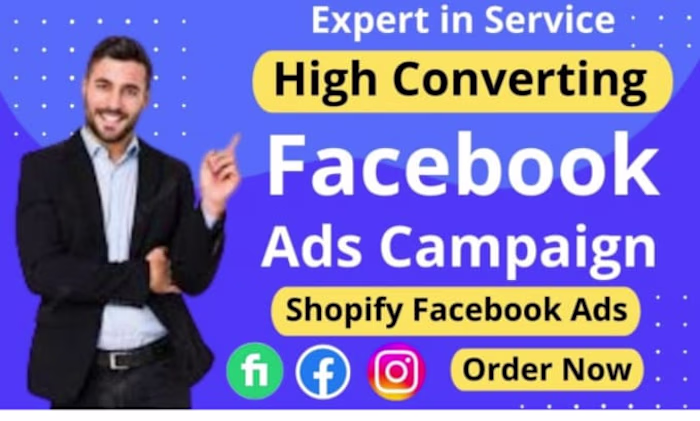 I will be your meta advertising manager facebook meta ads campa…