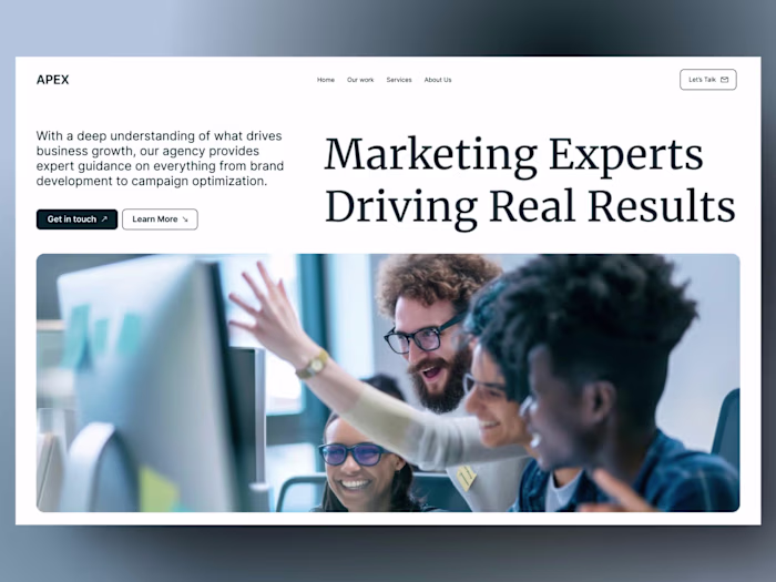 Apex Marketing Agency - Figma to Framer Development