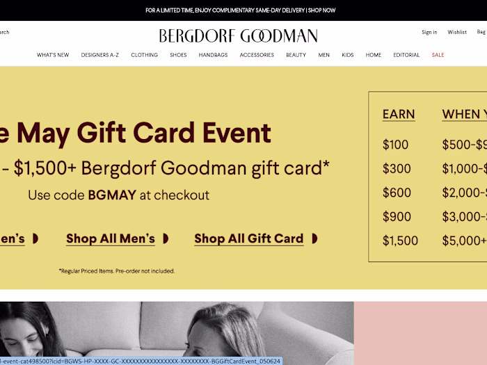 BERGDORF GOODMAN