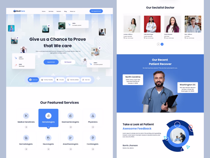 Modern Private Clinic Landing Page