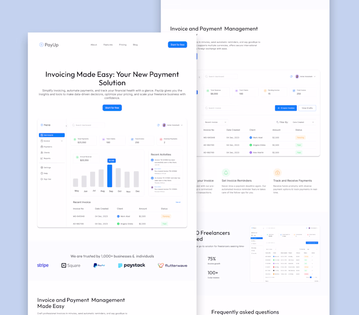 PayUp Landing Page