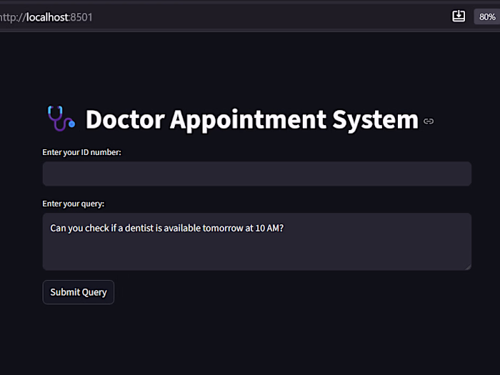 AI System for Doctor Appointment Management