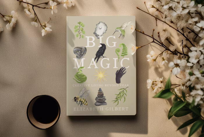 Symbolic Cover Art for 'Big Magic'