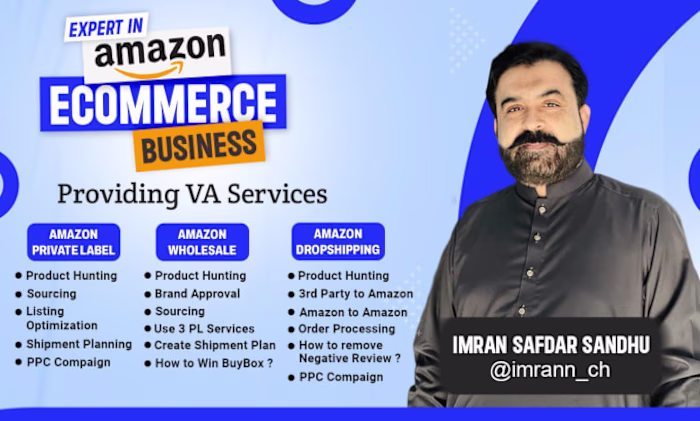 I will be your expert amazon fba virtual assistant VA