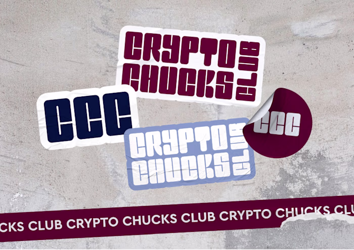 Branding for Crypto Chucks, an NFT collection