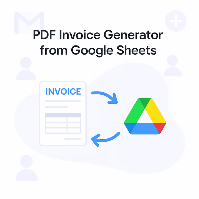 PDF Invoice Generator from Google Sheets