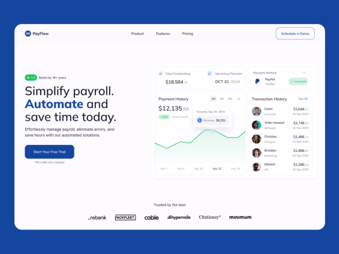 Payflow - Framer Design & Development