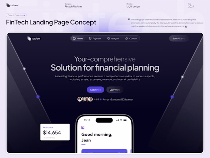 Solution for a financial planning website