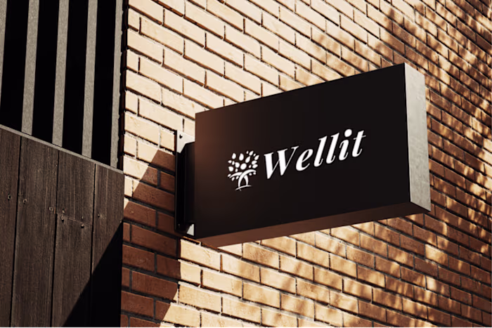 Wellit Logo Design Embracing Nature with Elegance