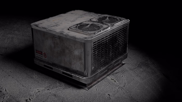 An HVAC unit i modeled